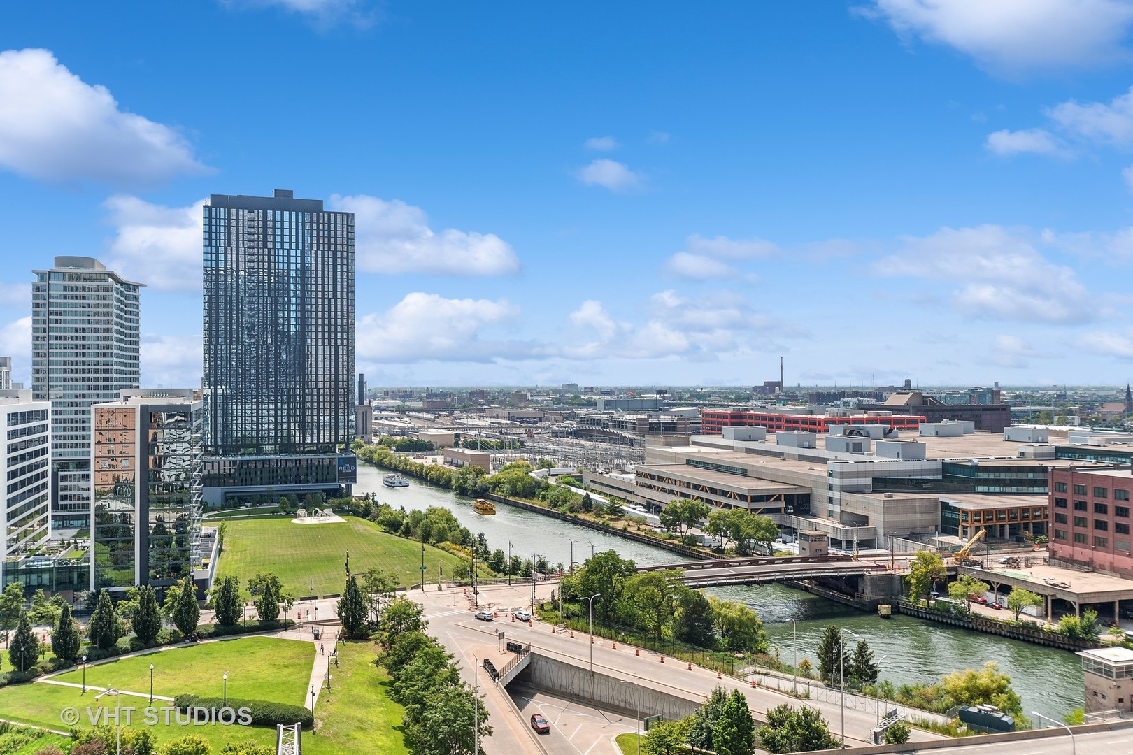235 West Van Buren Street, Unit 1809 Chicago, IL 60607 - Photo 12 of 13 a view of a city with tall buildings