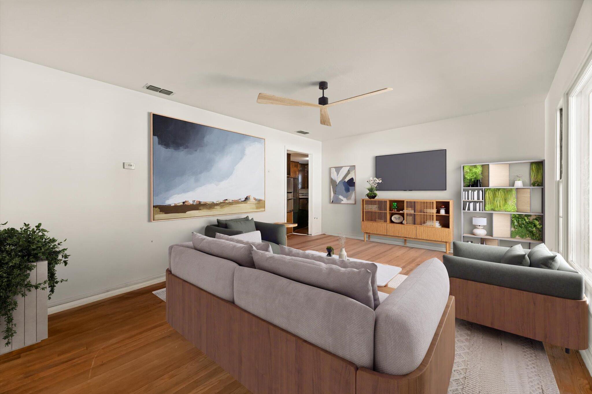 3707 25th Street Lubbock, TX 79410 - Photo 2 of 29 Living Room-Virtually Staged