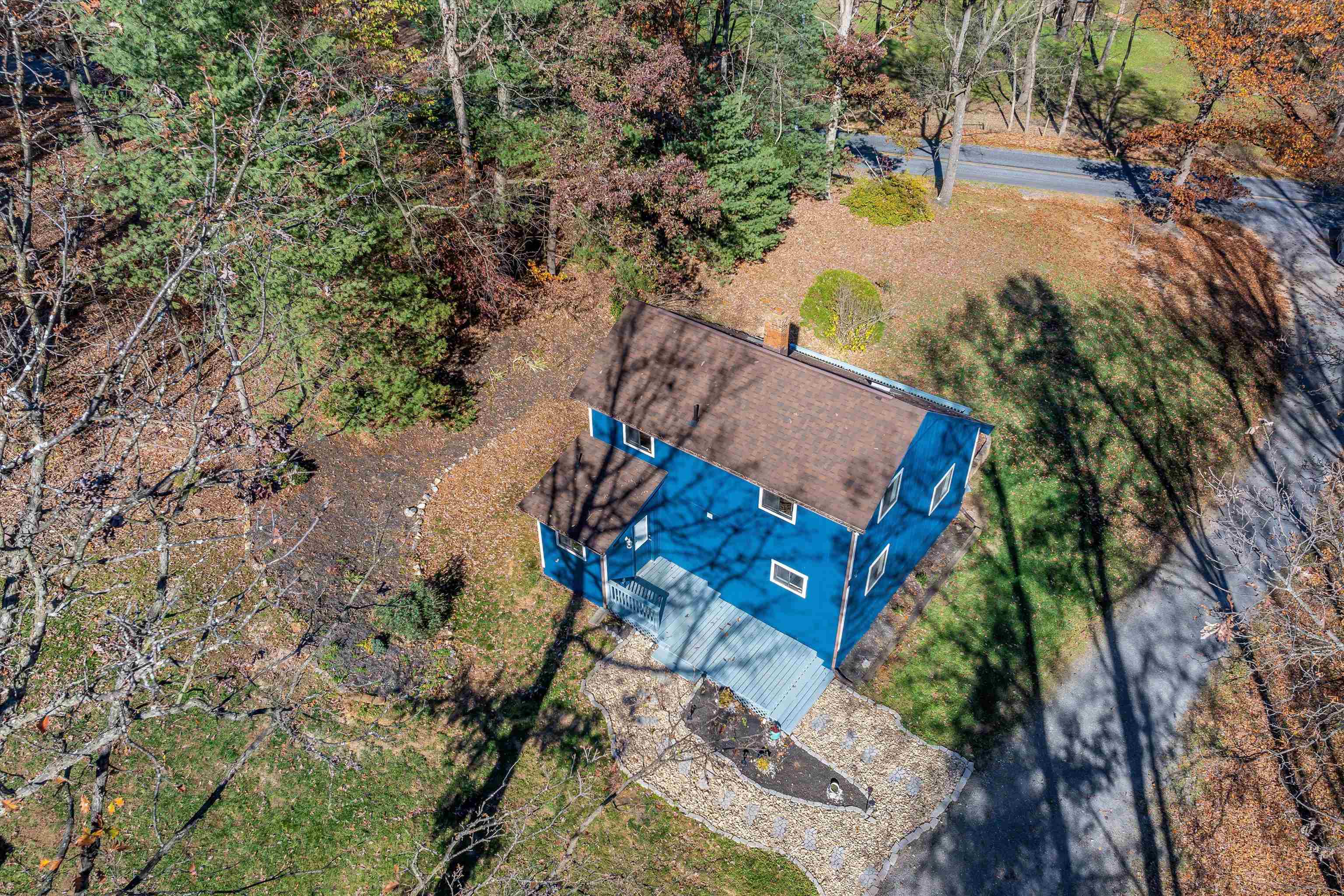 2497 Lacey Spring Road Broadway, VA 22815 - Photo 40 of 45 an aerial view of a house with a yard and lake view