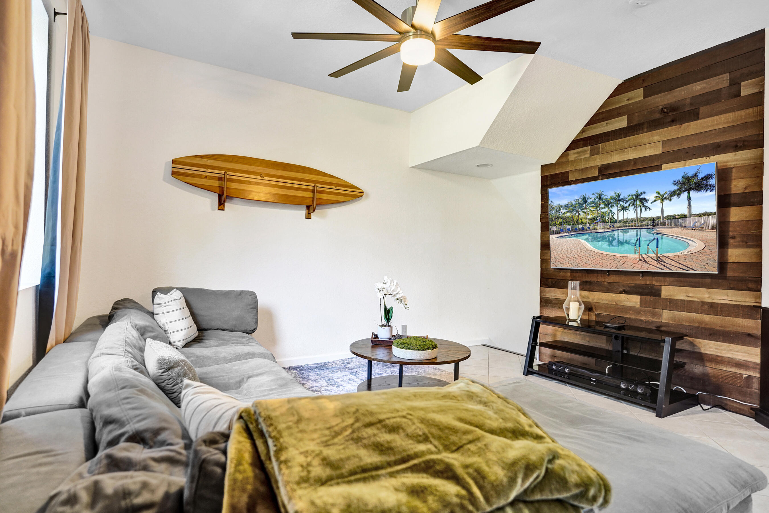4533 Danson Way Delray Beach, FL 33445 - Photo 24 of 88 a bedroom with a bed and a flat screen tv