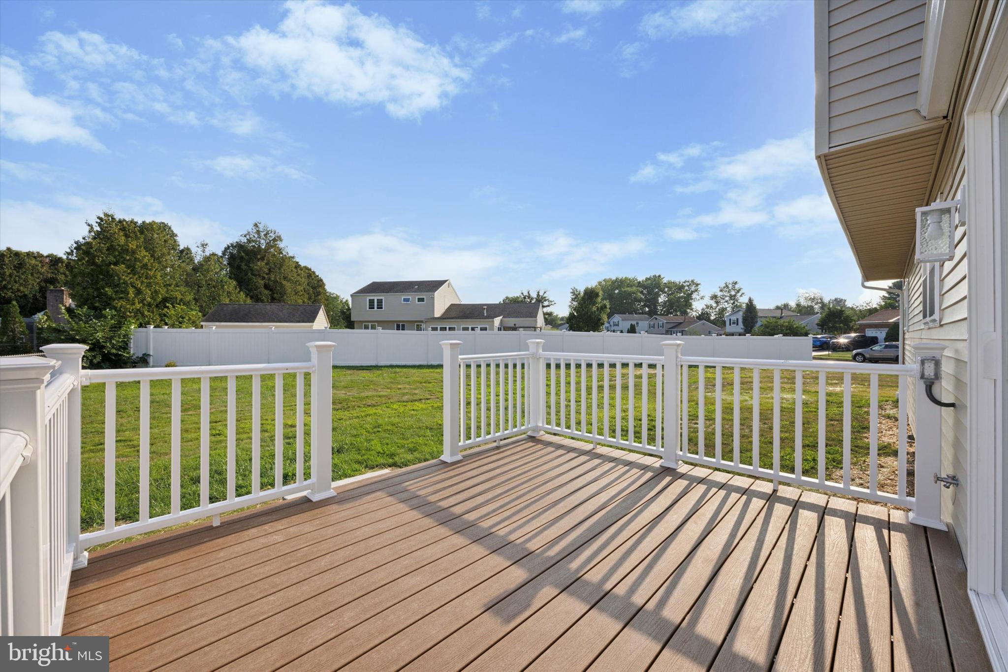 1574 Deer Run Road Warminster, PA 18974 - Photo 33 of 37 a view of balcony with wooden floor & fence