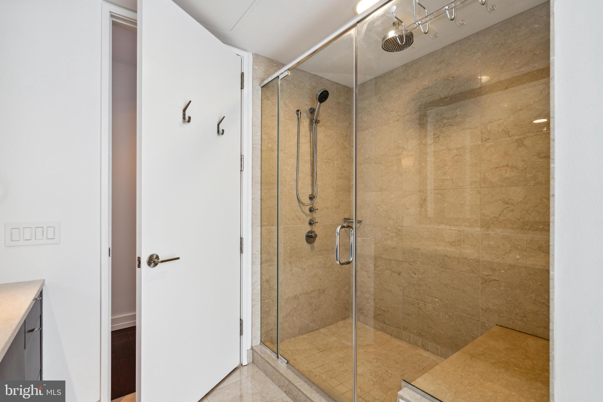 1706 Rittenhouse Square, Unit 402 Philadelphia, PA 19103 - Photo 16 of 27 a bathroom with a shower and a sink