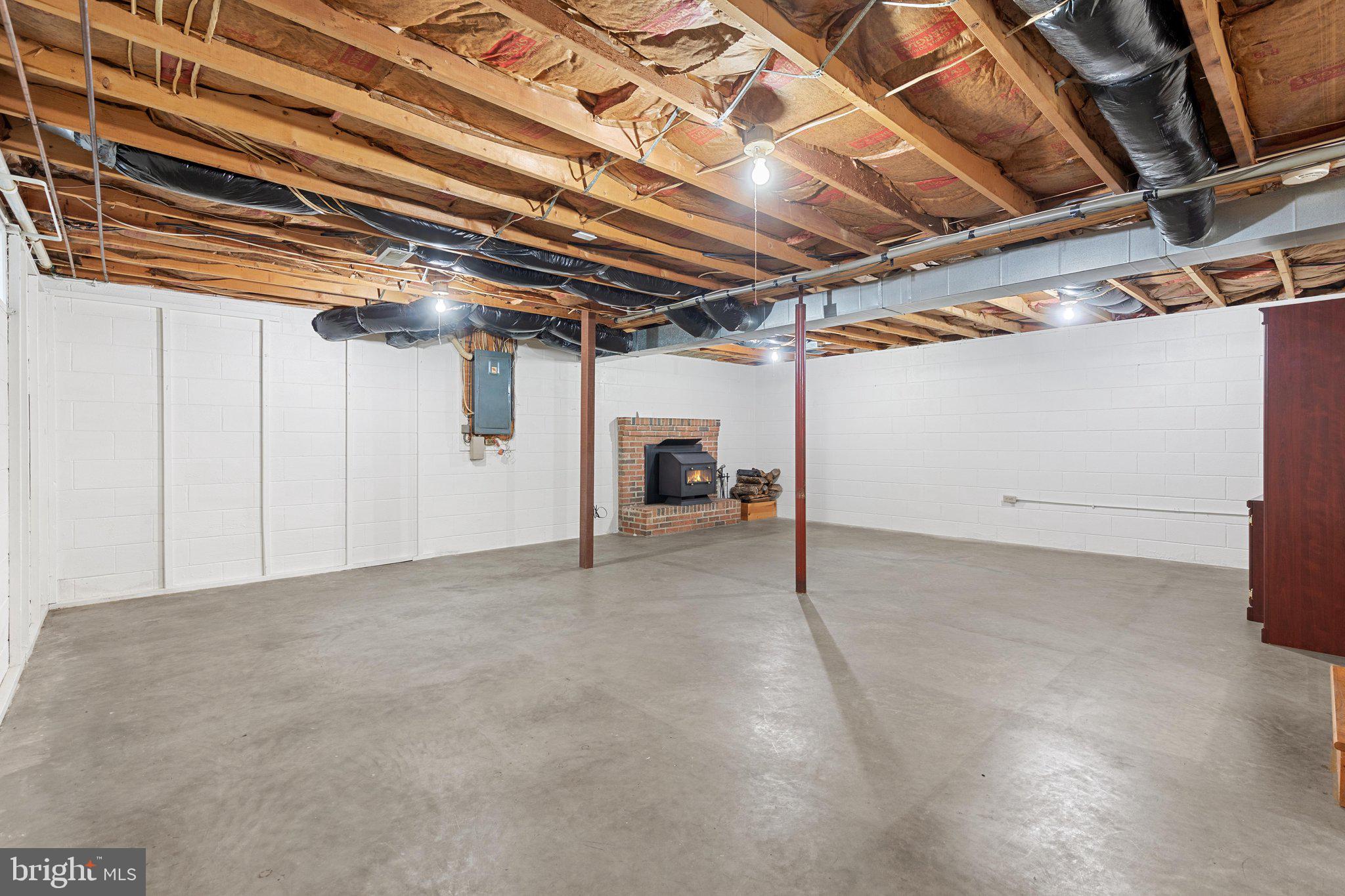 101 Nelson Road Strasburg, VA 22657 - Photo 24 of 68 Basement with wood insert