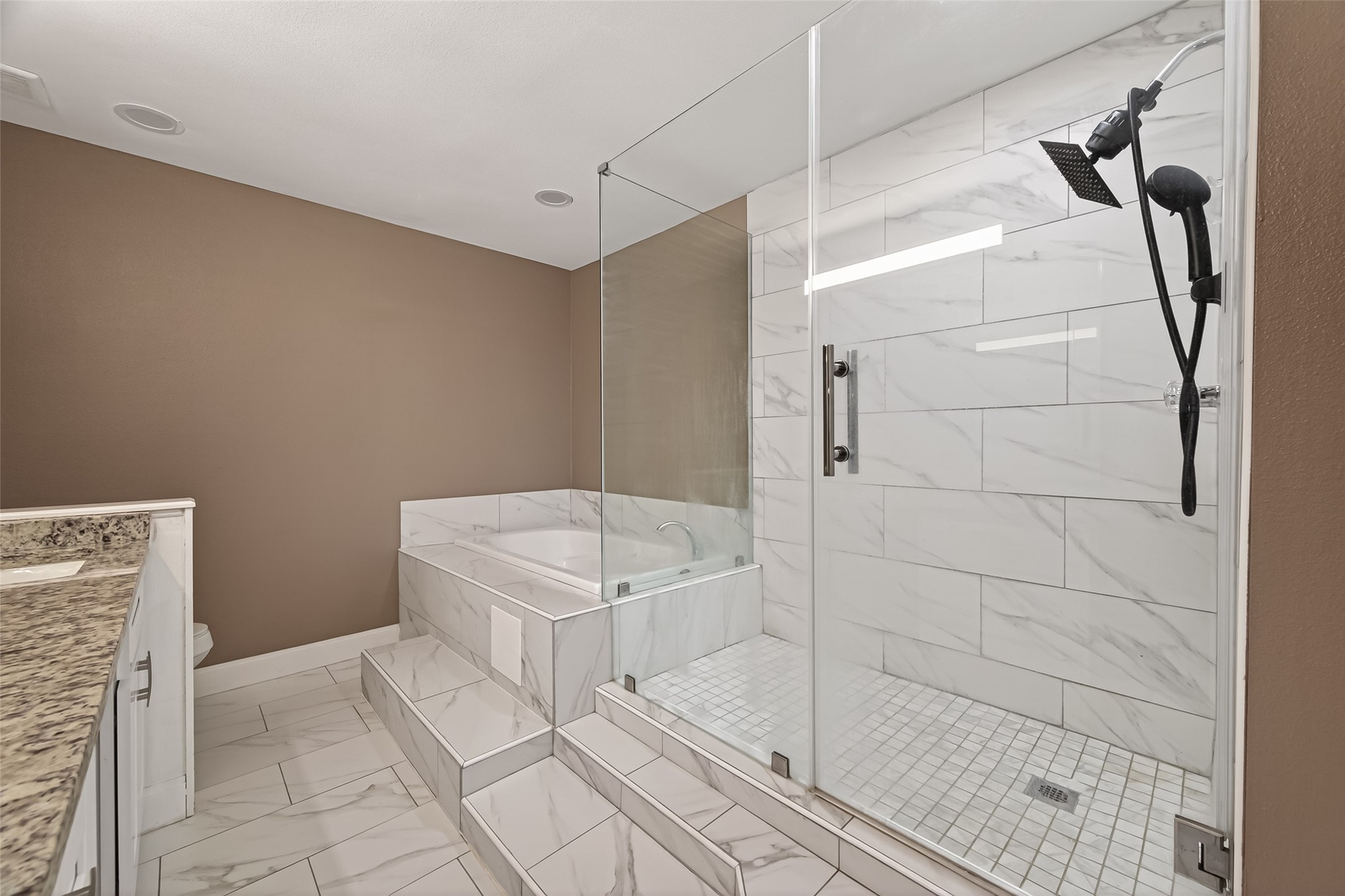 24006 Lone Elm Drive Spring, TX 77373 - Photo 17 of 25 Shower and separate jetted tub