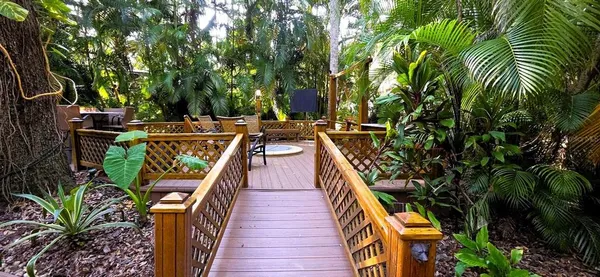 a view of balcony and deck