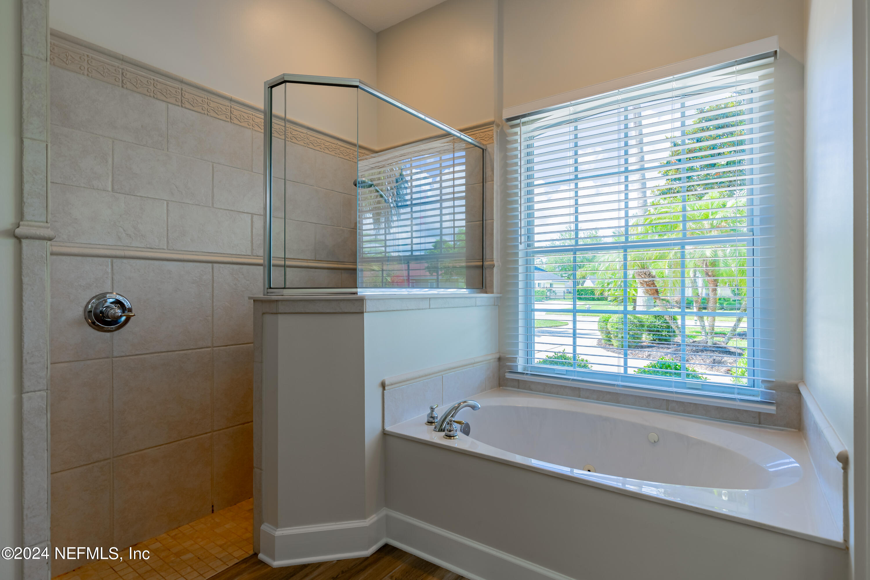2032 Rivergate Drive Fleming Island, FL 32003 - Photo 20 of 120 a bathroom with a bathtub and shower