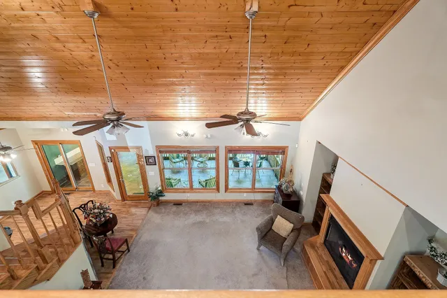a view of workspace with window and cabinet