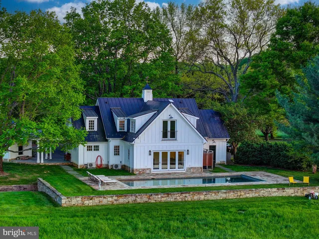 a bathroom with a tub a potted plant and a large window