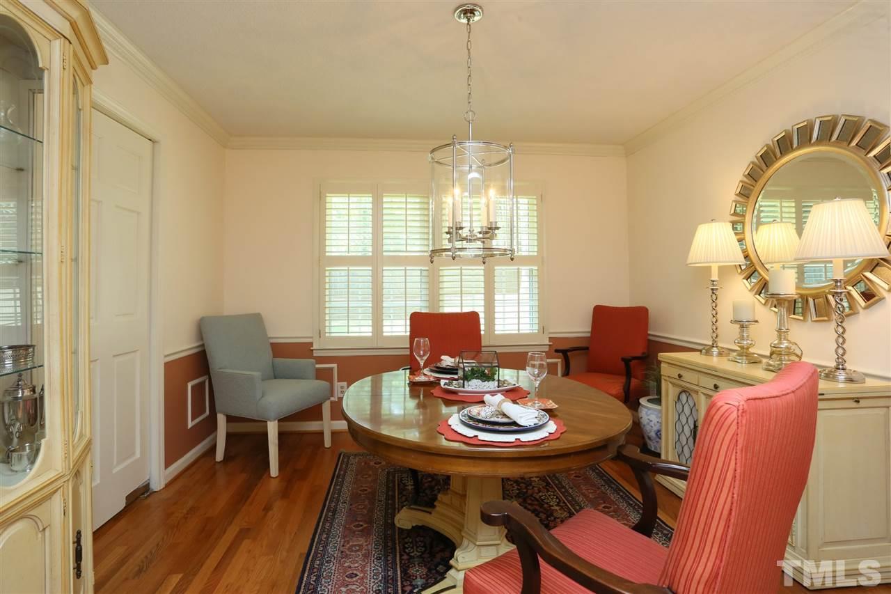 4505 Old Colony Road Raleigh, NC 27613 - Photo 12 of 30 a view of a dining room with furniture window and outside view