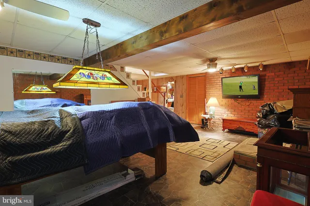 an aerial view of residential house with outdoor space