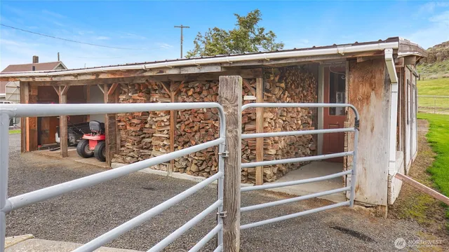 a view of storage and utility room