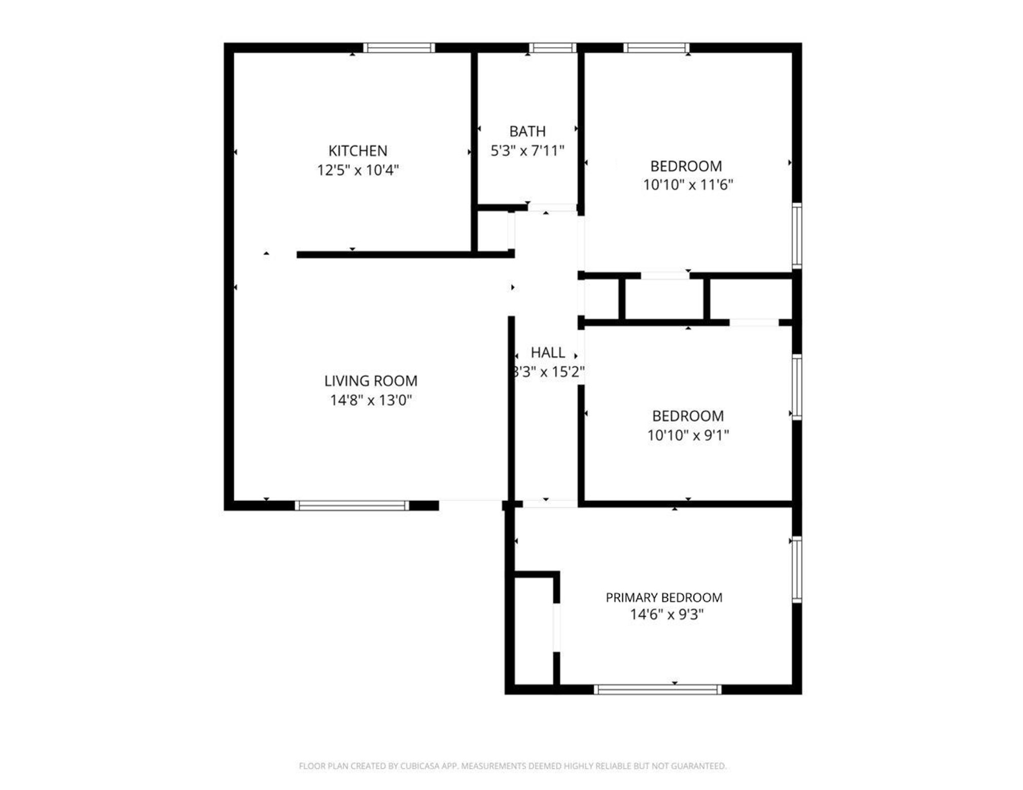 3507 Good Hope Street Houston, TX 77021 - Photo 11 of 12 Floorplan of the main unit.