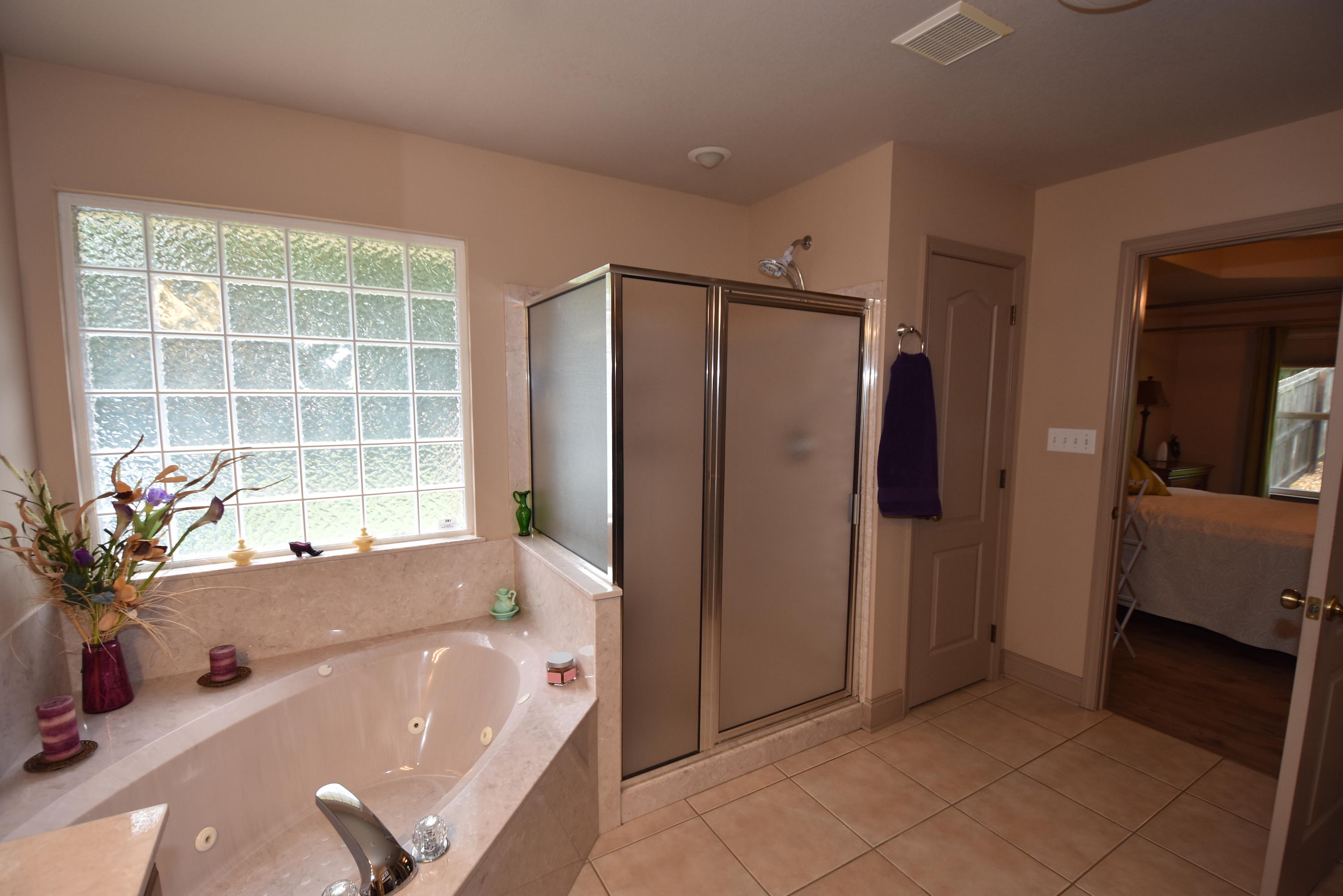 6000 Gagnon Road Crestview, FL 32539 - Photo 40 of 51 a bathroom with a tub a potted plant and a sink