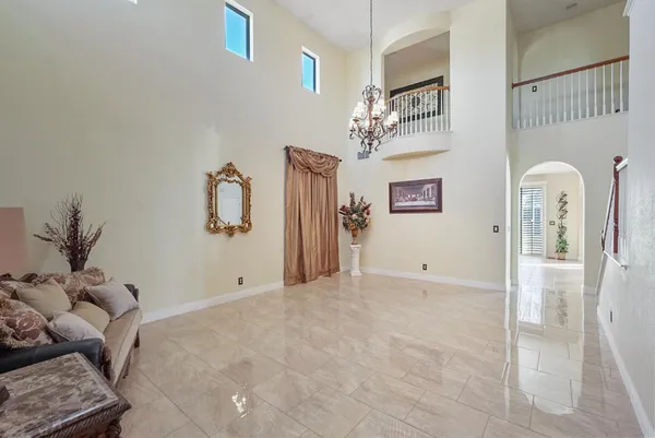 a view of a lake with a city view