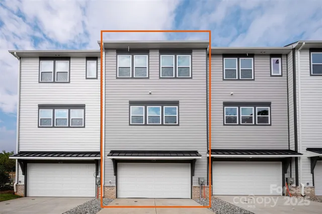 a front view of a building