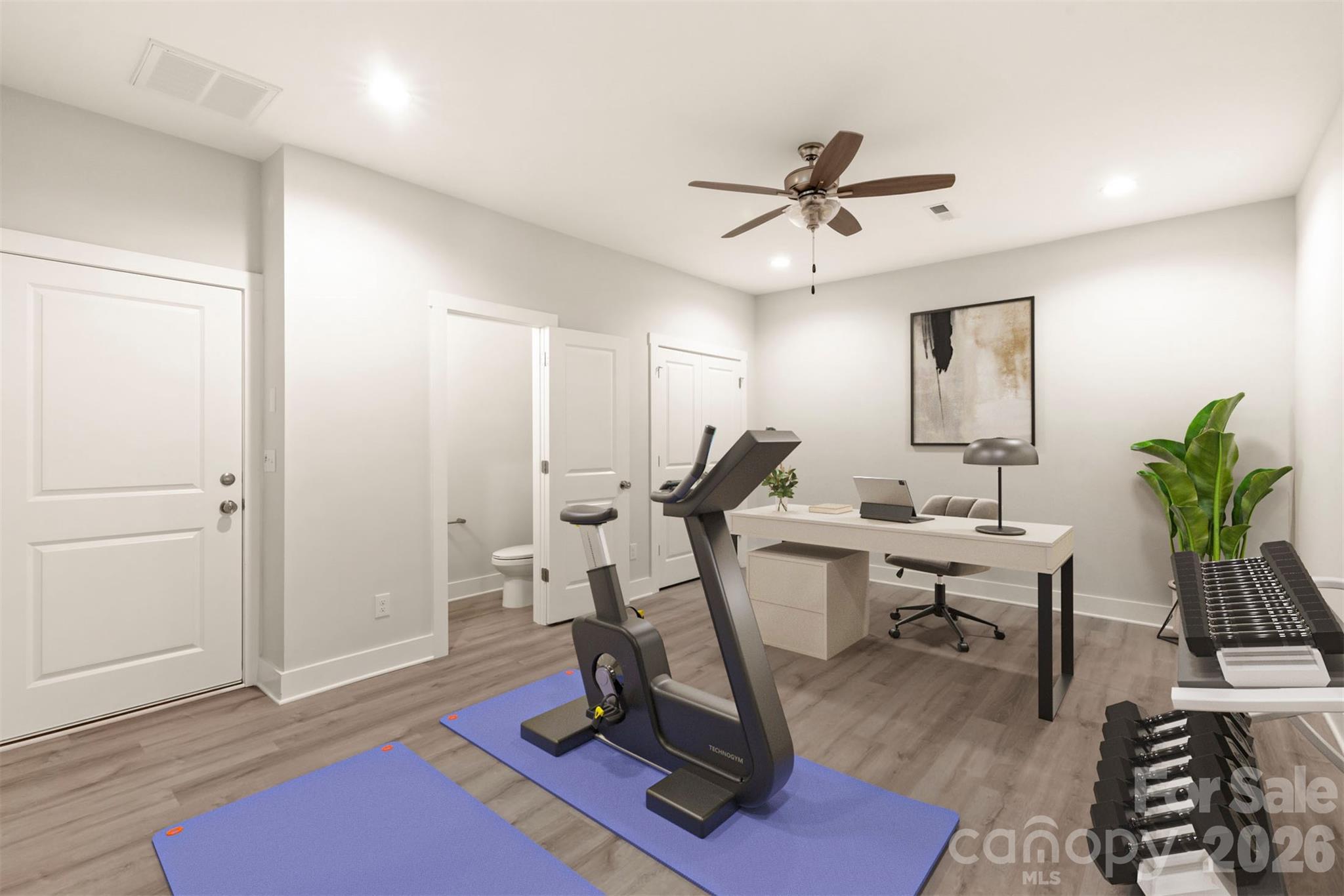 429 Nathaniel Way, Unit BRX0032 Charlotte, NC 28213 - Photo 34 of 43 a view of a workspace with furniture and a window