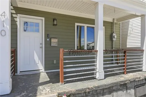 a view of front door of house