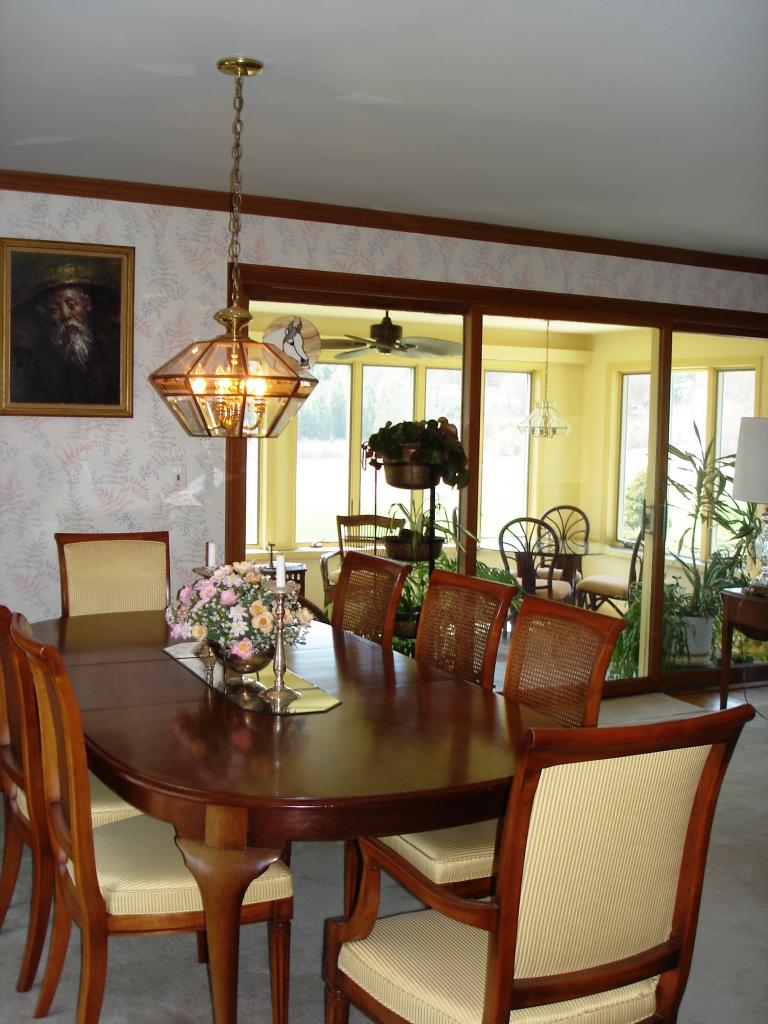 14 Church Road Tyringham, MA 01264 - Photo 8 of 10 a view of a dining room with furniture window and outside view