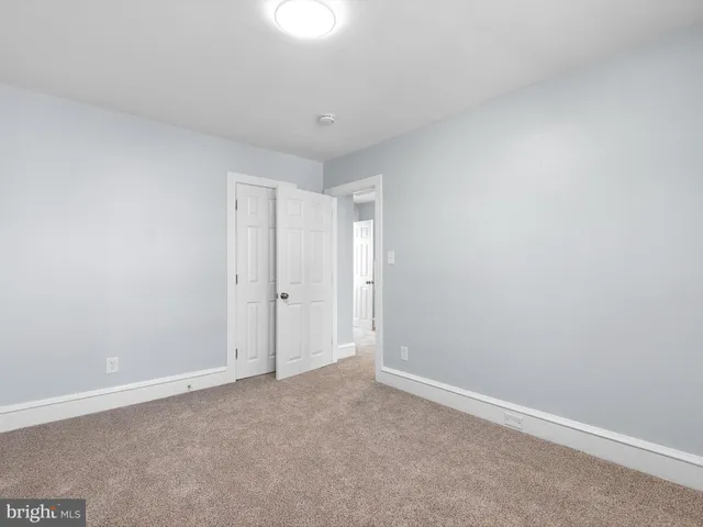 a view of an empty room