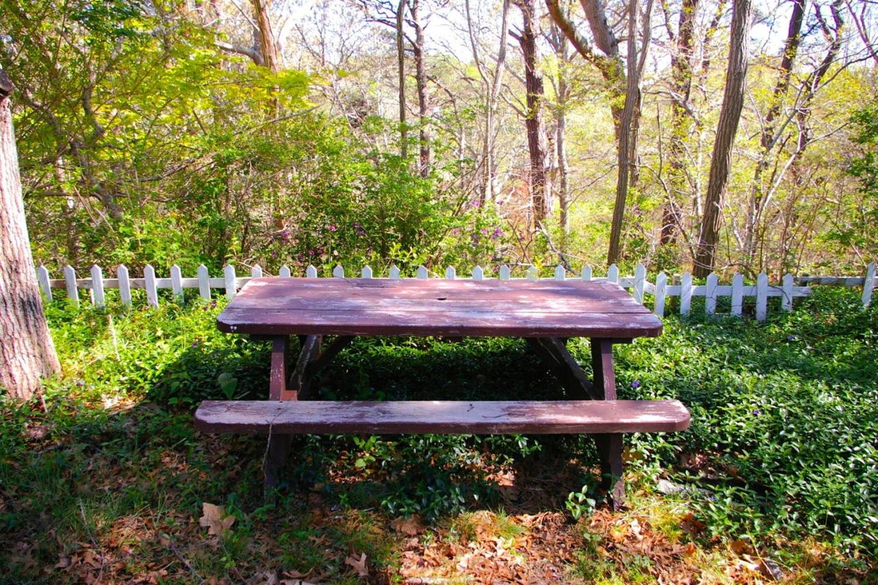 125 Mill Hill Road Wellfleet, MA 02667 - Photo 15 of 22 a view of house with a yard and table and chairs under an umbrella
