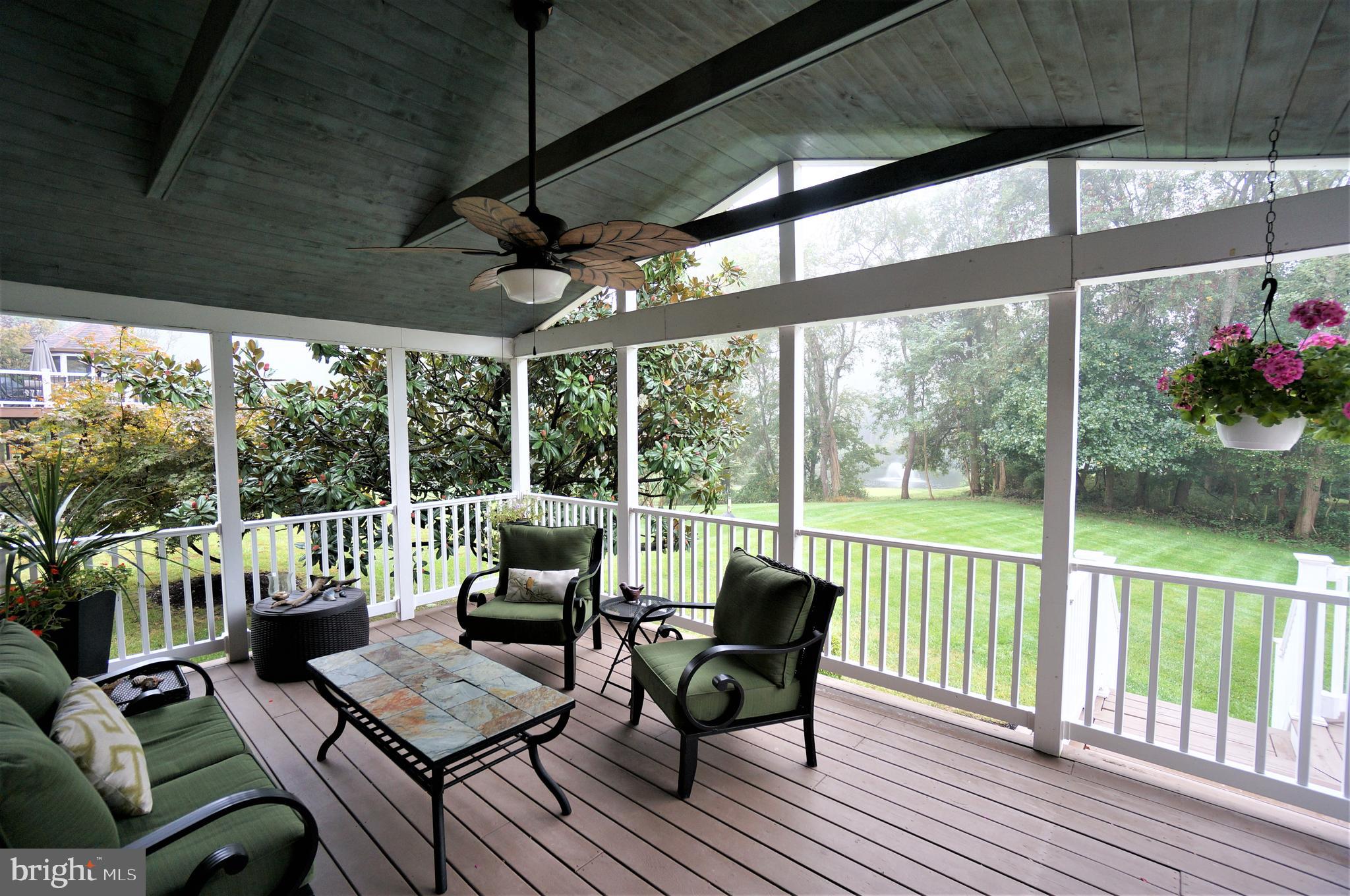 5096 Jericho Road Columbia, MD 21044 - Photo 16 of 37 Private Cathedral Porch with Ceiling Fan
