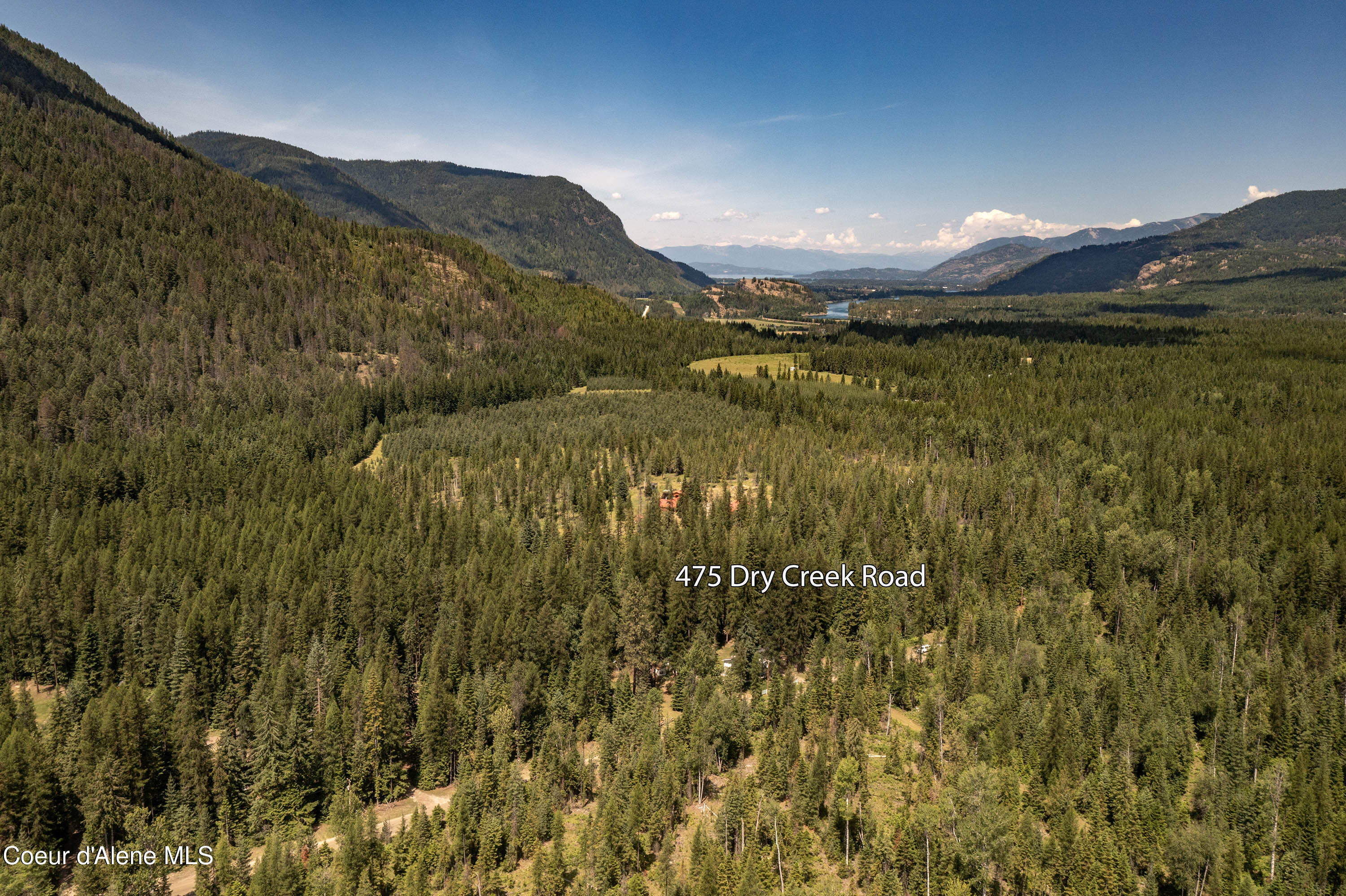 475 Dry Creek Road Clark Fork, ID 83811 - Photo 52 of 53 Aerial Looking to Pend Oreille