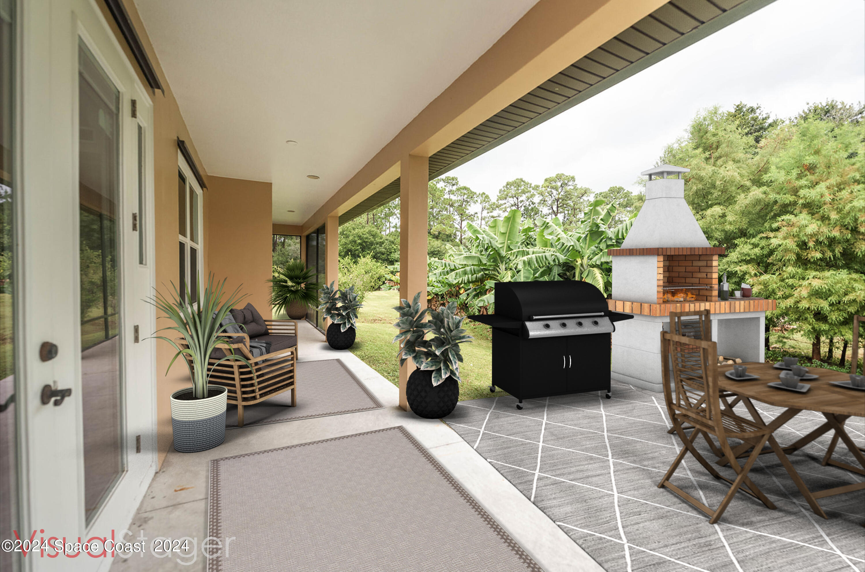 3750 Hield Road Melbourne, FL 32904 - Photo 47 of 63 Hield) backporch staged
