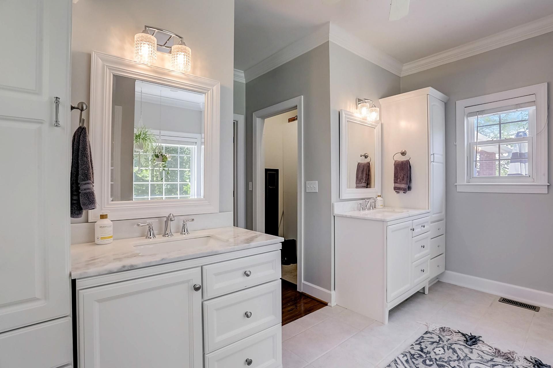 7532 King Road Fairview, TN 37062 - Photo 26 of 64 a bathroom with a sink a vanity and a mirror