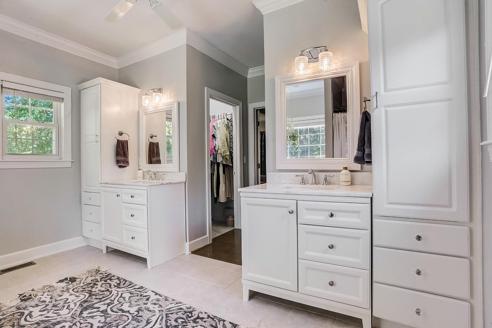 7532 King Road Fairview, TN 37062 - Photo 27 of 64 a bathroom with a sink vanity and mirror