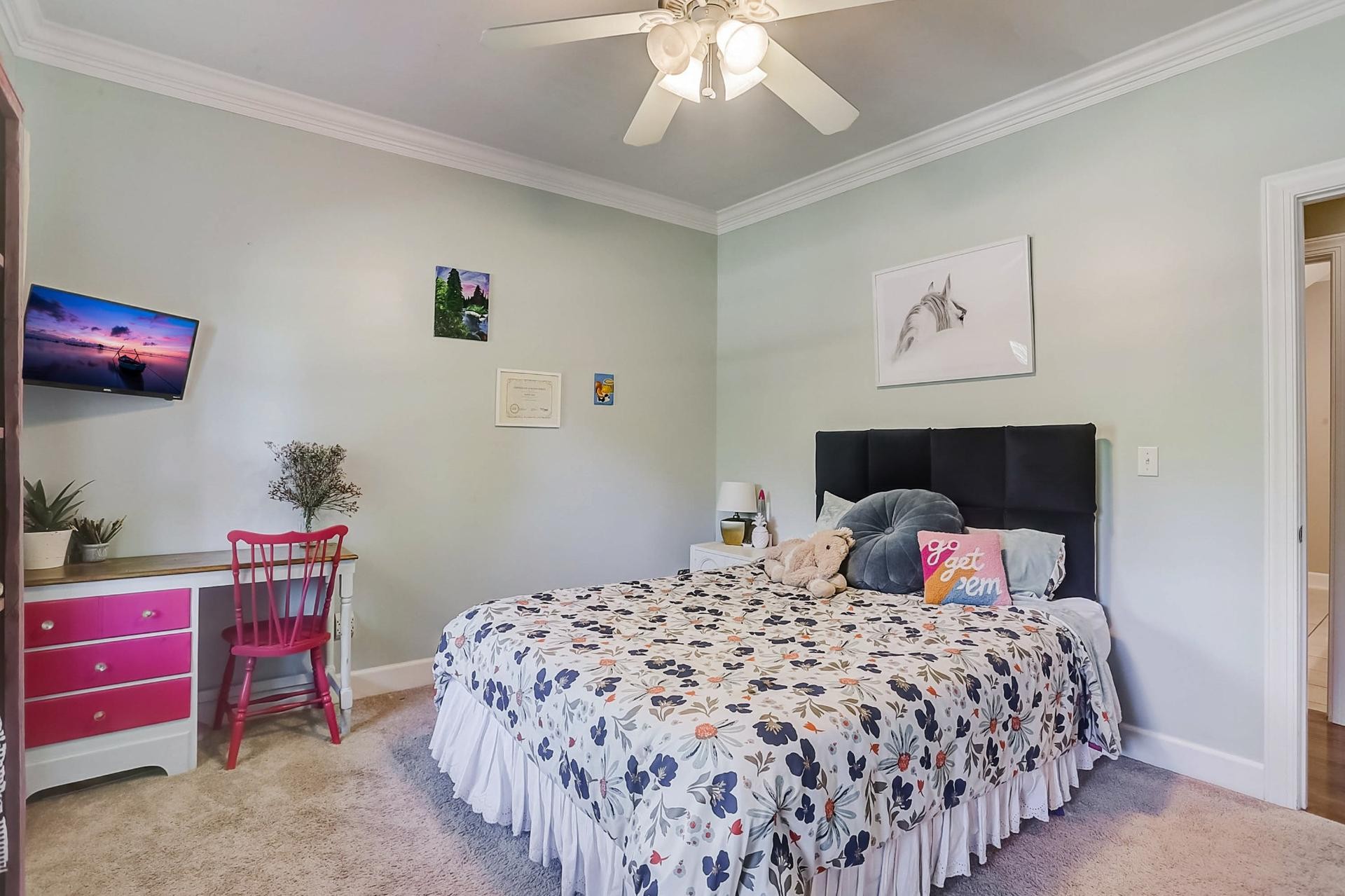 7532 King Road Fairview, TN 37062 - Photo 32 of 64 a bedroom with a bed and a dresser in it