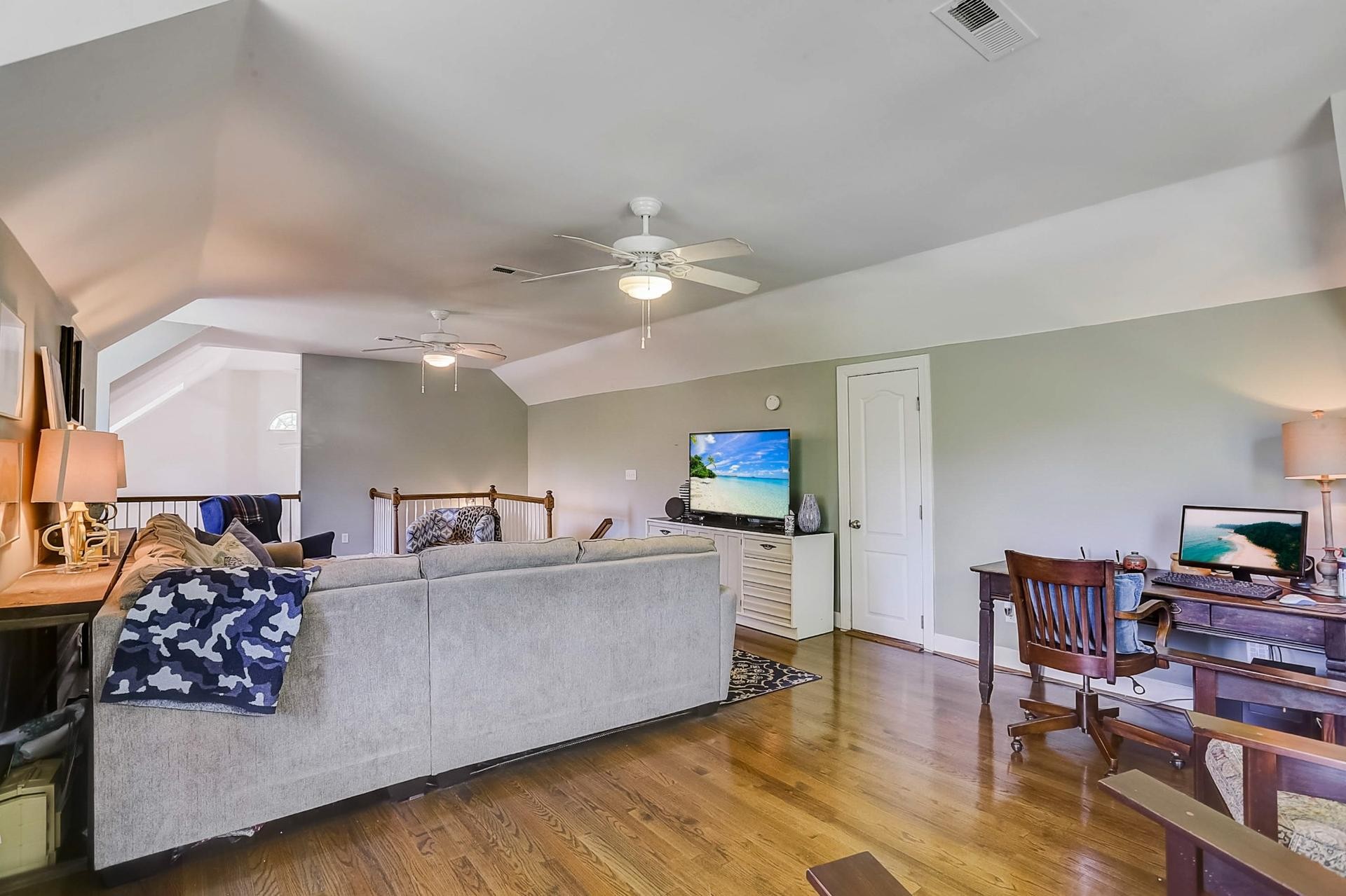 7532 King Road Fairview, TN 37062 - Photo 40 of 64 a living room with furniture and a flat screen tv