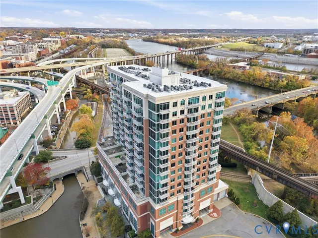 a view of a city from a balcony