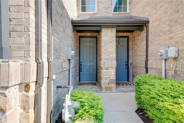 a view of front door of house