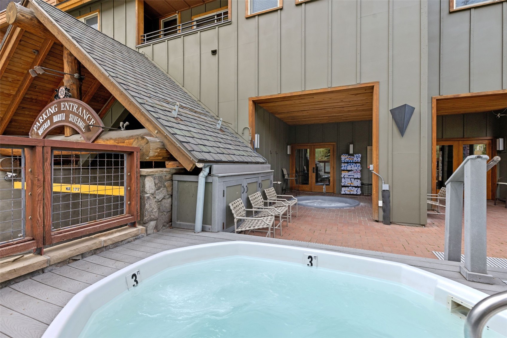 100 Dercum Square, Unit 8394 Keystone, CO 80435 - Photo 37 of 50 View of swimming pool featuring a patio area, a jacuzzi, and ceiling fan