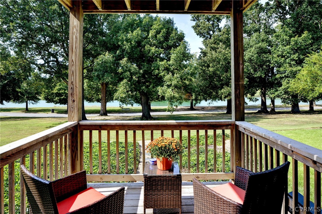 a view of city from a balcony