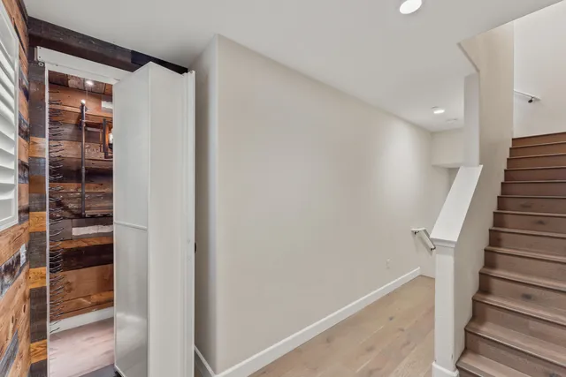 a view of entryway with stairs