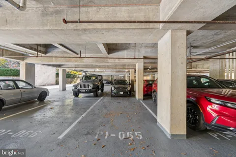 a view of a car garage