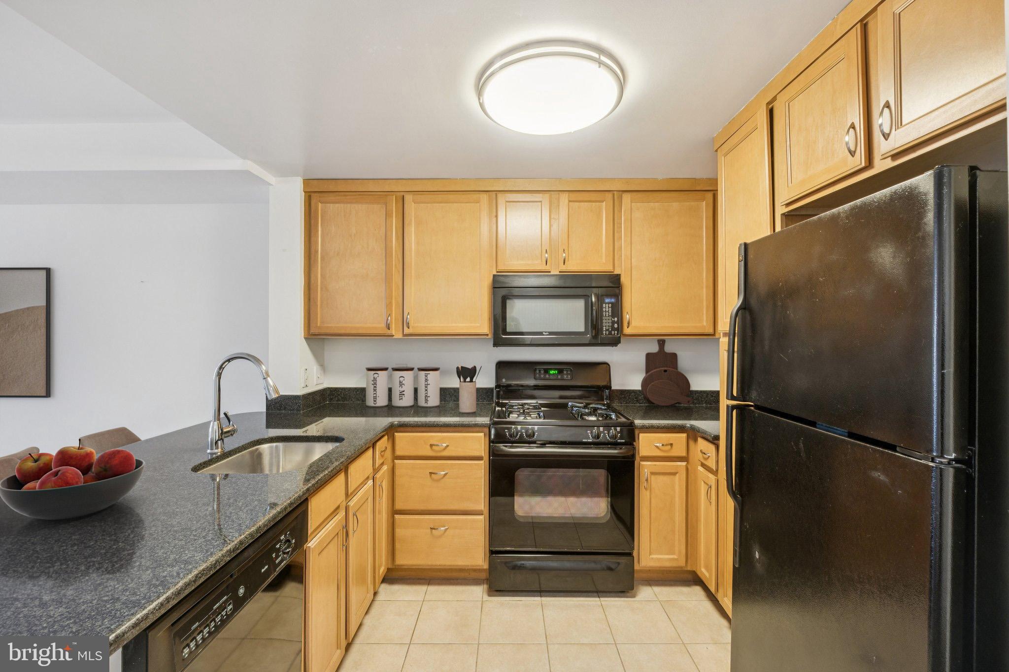 355 I Street Southwest, Unit 410 Washington, DC 20024 - Photo 7 of 31 a kitchen with a sink appliances and cabinets
