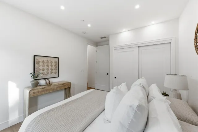 a view of a city with tall buildings