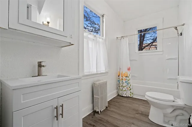 a bathroom with a sink a toilet and a bathtub