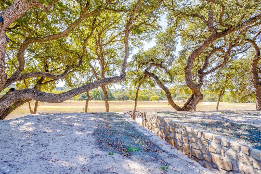 628 Athenia Drive Fort Worth, TX 76114 - Photo 18 of 24 a view of yard with wooden fence and a large tree