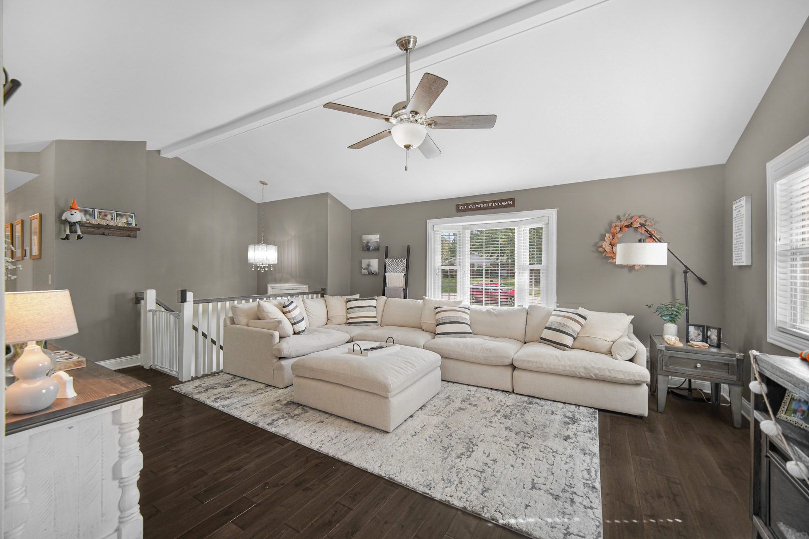 235 Roberts Road New Lenox, IL 60451 - Photo 4 of 25 a living room with furniture and a large window