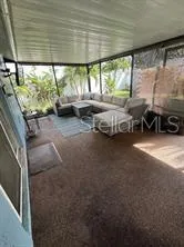 a view of car parked in garage