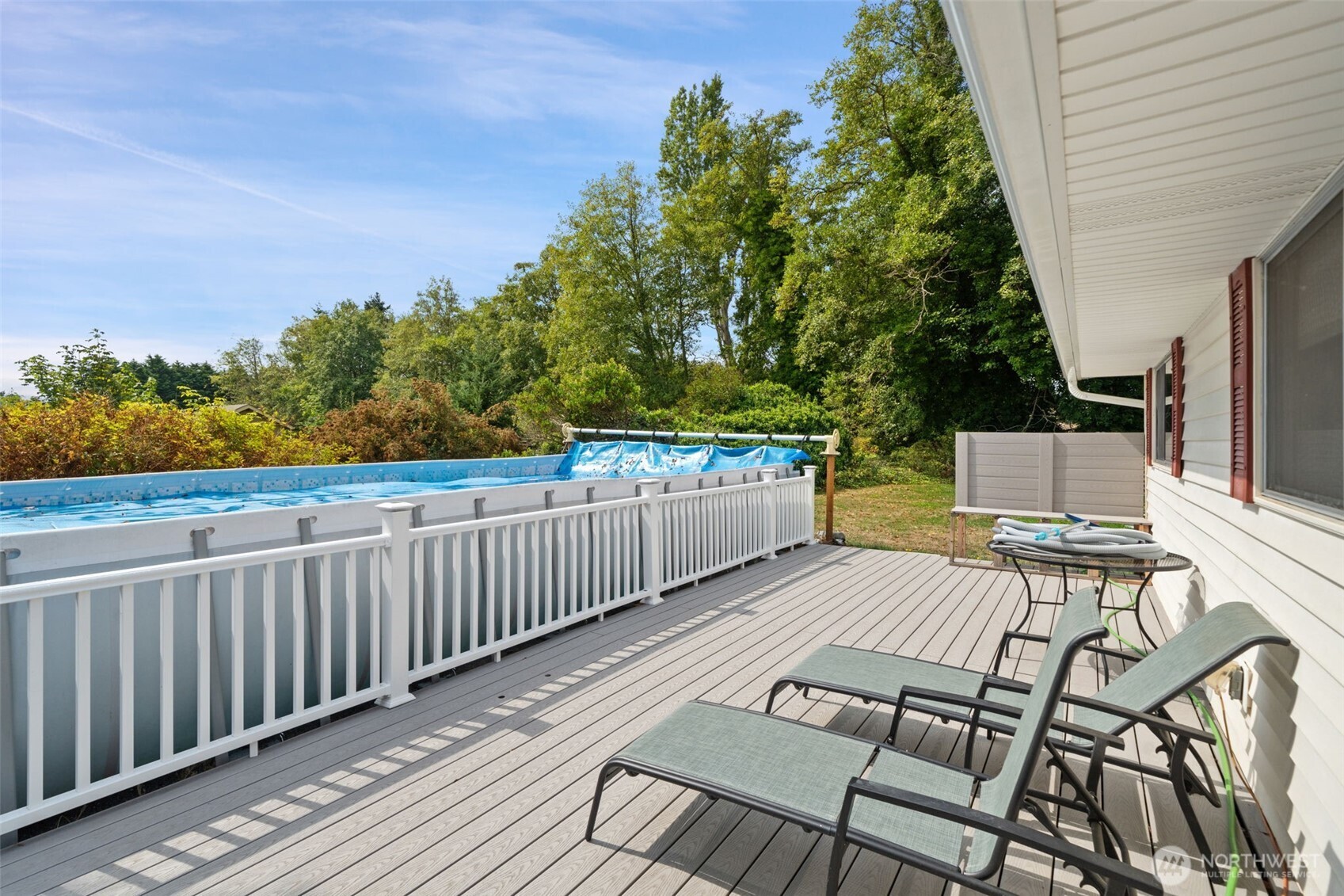 265 Cays Road Sequim, WA 98382 - Photo 29 of 40 a view of a patio with wooden floor