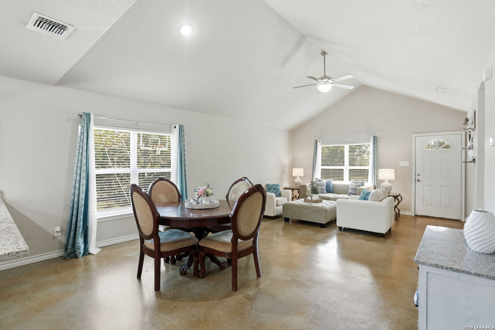 341 Ridge Road Spring Branch, TX 78070 - Photo 5 of 23 a dining room with furniture and wooden floor