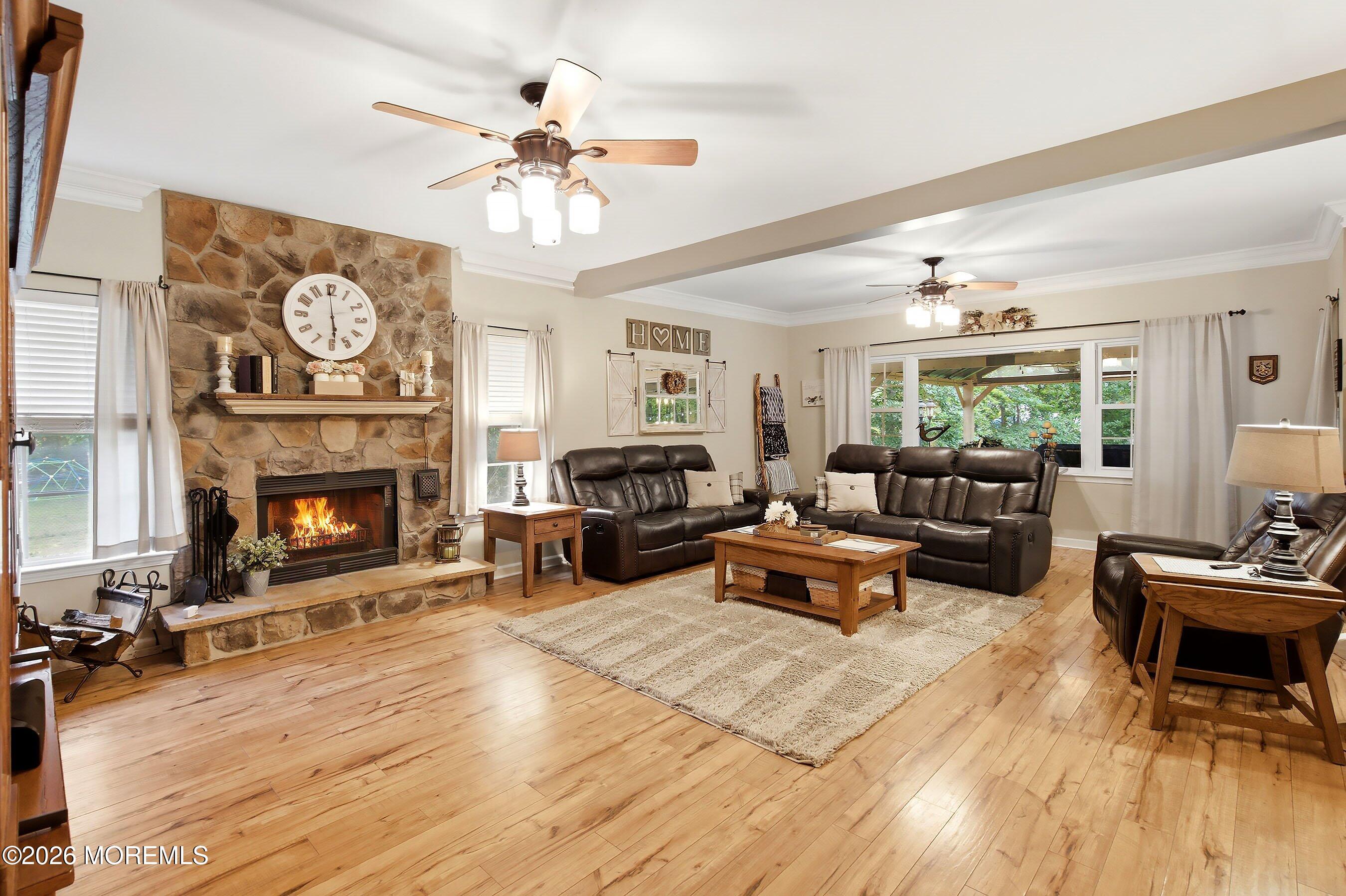 19 Goldfinch Road Jackson, NJ 08527 - Photo 5 of 51 08-Living Room 1b with Fire