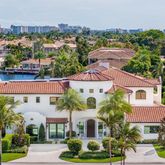 a view of a city with tall buildings