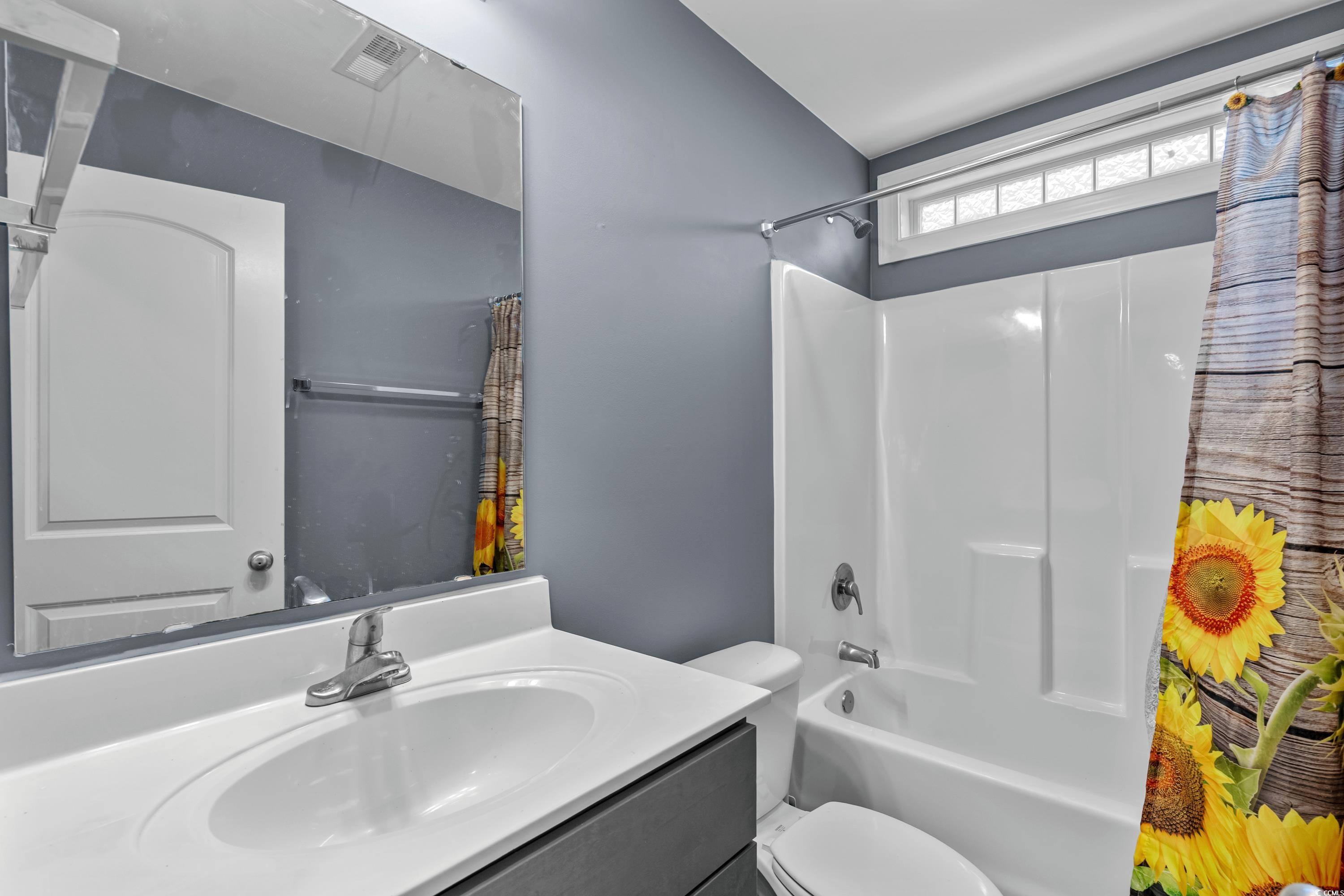 3836 Journeys End Road Murrells Inlet, SC 29576 - Photo 28 of 40 Full bath with toilet, shower / tub combo with cur
