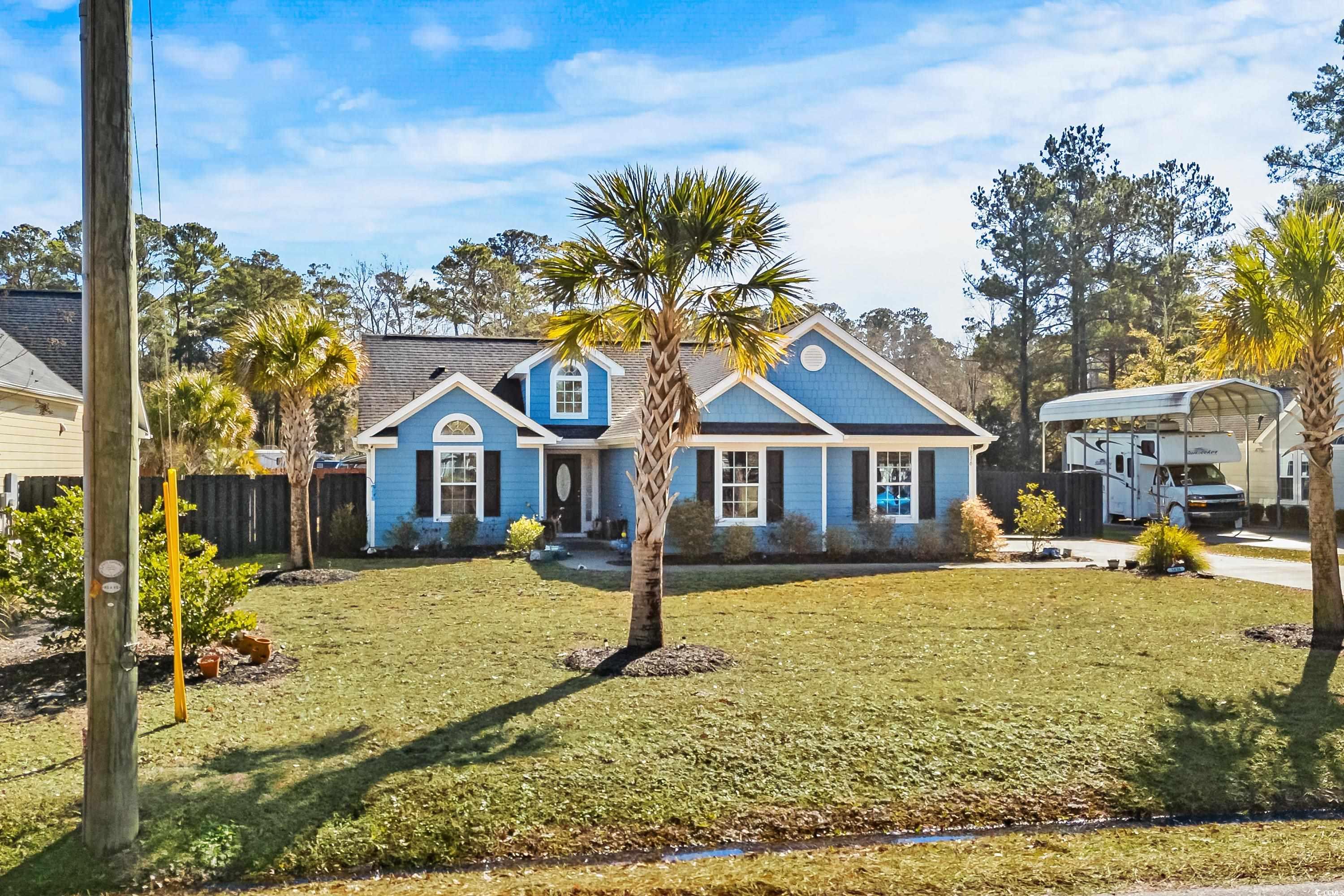 3836 Journeys End Road Murrells Inlet, SC 29576 - Photo 35 of 40 View of front facade featuring a carport and a fro
