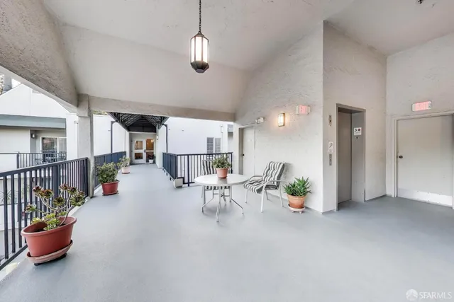 a room with lots of gym equipment